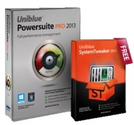 Uniblue Powersuite pro 1PC/na 1rok + SystemTweaker 2014 ZDARMA!