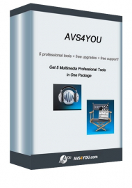 AVS4YOU - balík 5 programů - předplatné na 1 rok