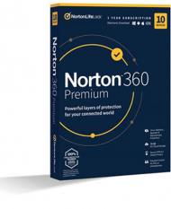 NORTON 360 PREMIUM 75GB + VPN 1 uživatel/10 zařízení/1rok