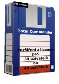 Total Commander - rozšíření z licence pro 30 uživatele na 40 uživatelů